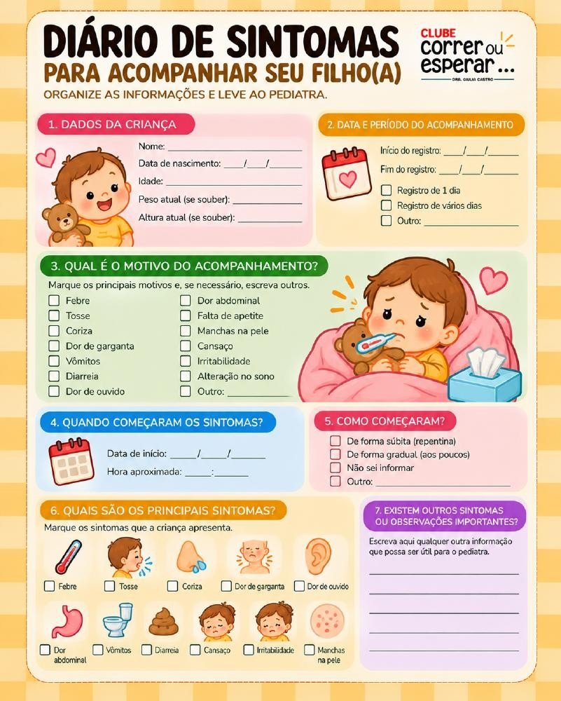 Capa de Diário de Sintomas